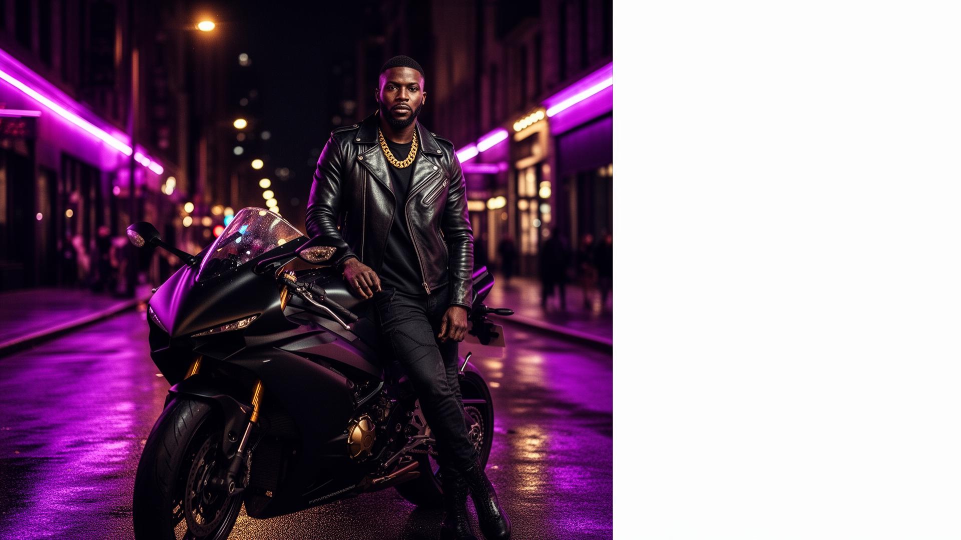 Luxury motorcycle rider